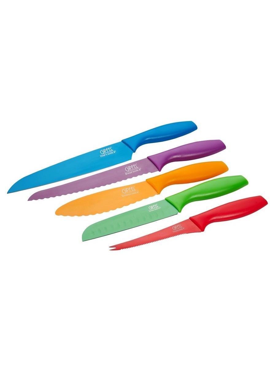 картинка 6739 GIPFEL Набор цветных ножей 5 предметов от магазина Gipfel