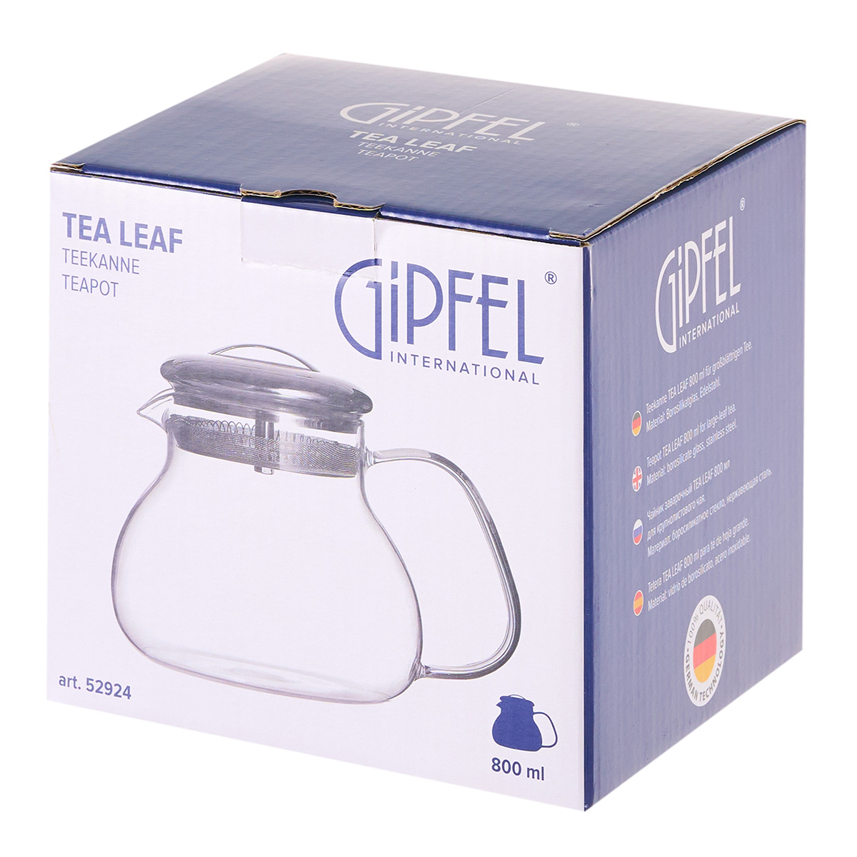 Чайник заварочный Gipfel Tea Leaf 52924 800 мл фото