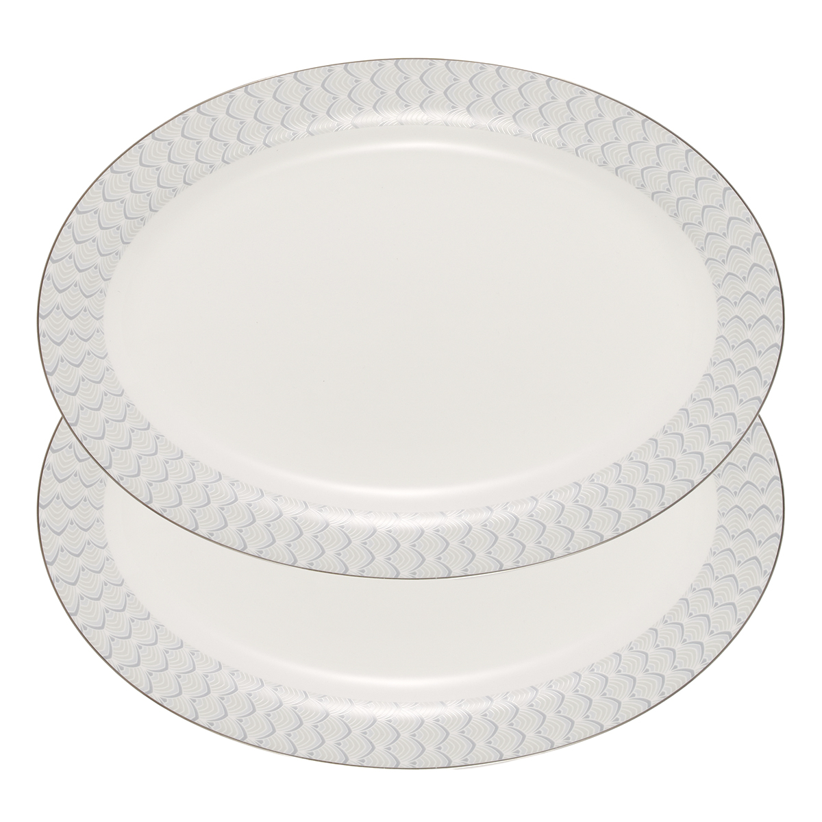 Набор тарелок сервировочных  Gipfel Caroline 42931 31х22 см, 2 предмета, цвет белый