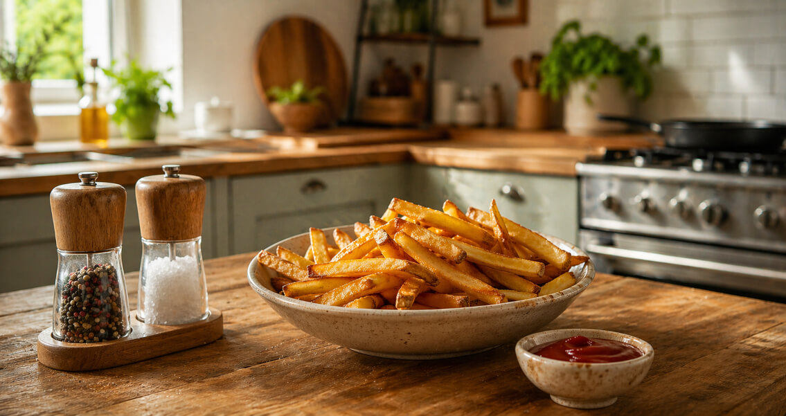 Картошка фри дома на сковороде