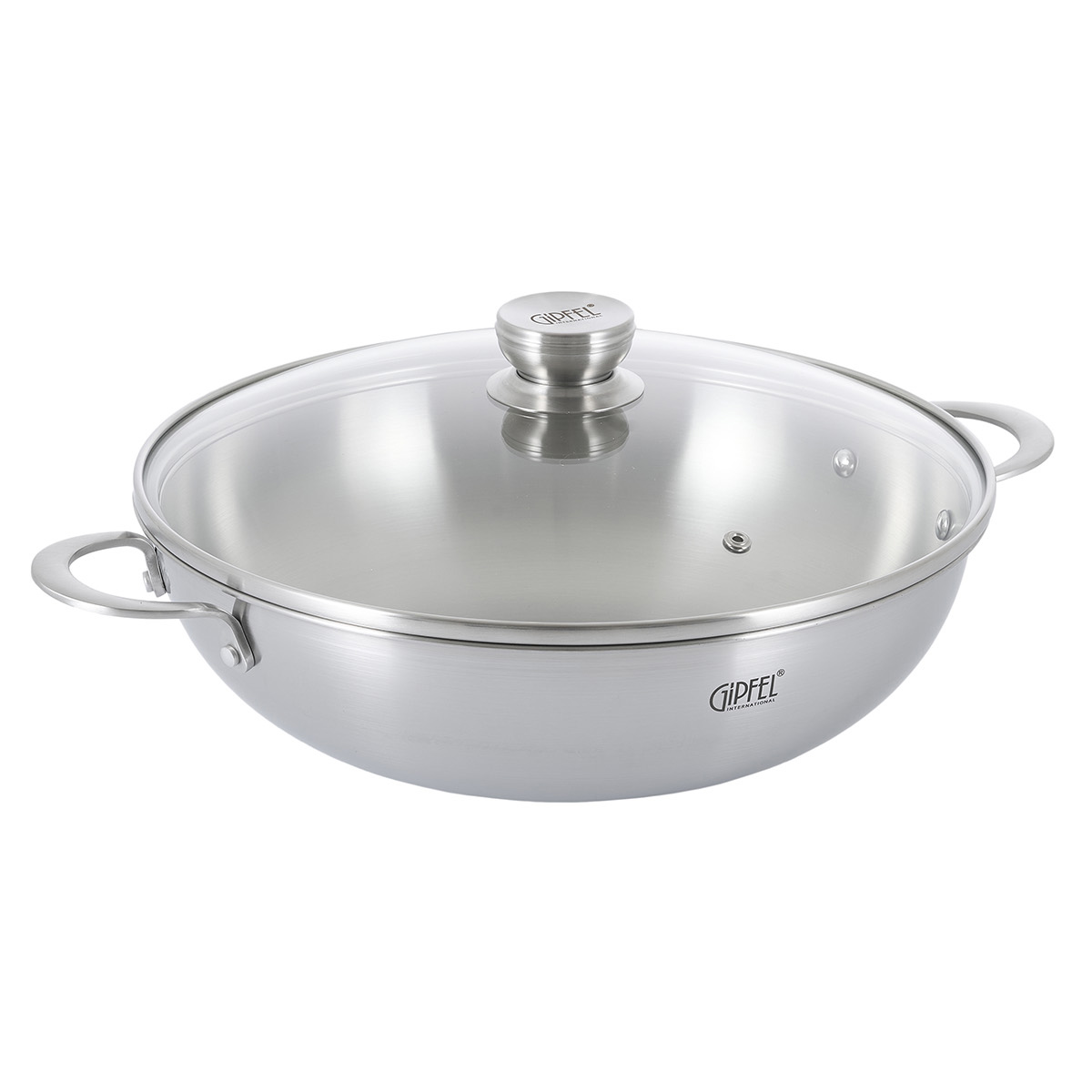 Вок из нержавеющей стали Gipfel Welmar 52767 32 см/5 л фото