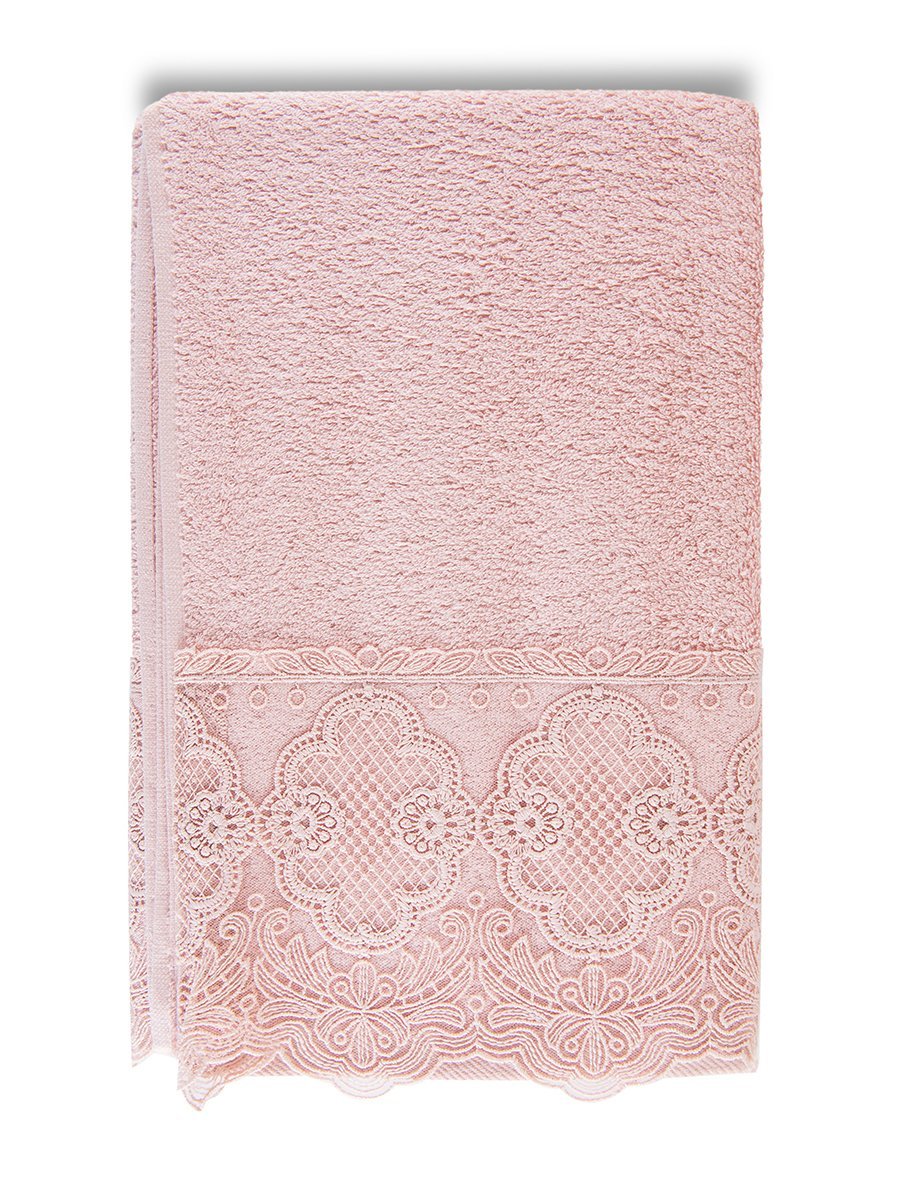 Махровое полотенце 70x140 см Gipfel Merletto 47123, цвет розовый