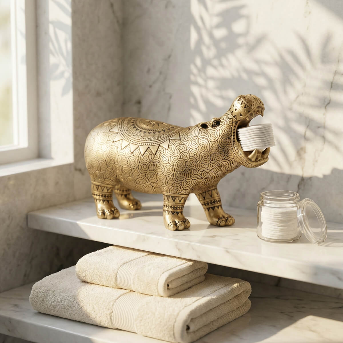 Статуэтка Gipfel Golden Hippo 43585 фото
