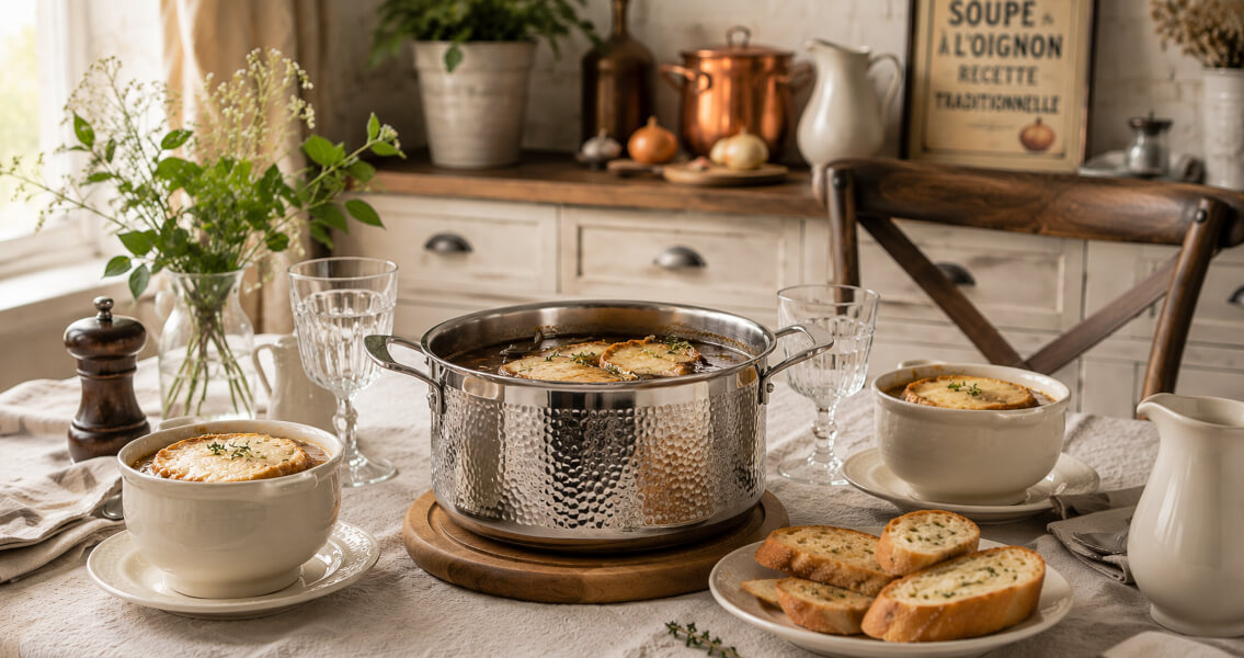 Французский луковый суп – классический рецепт с насыщенным вкусом