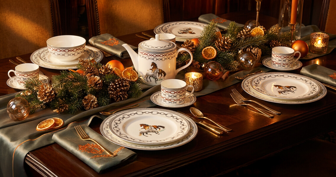 Сервировка стола на год лошади