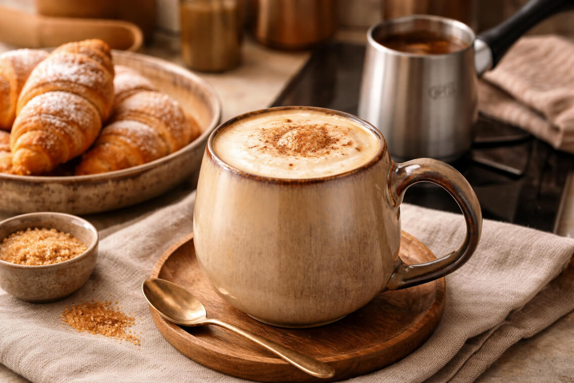 Домашний раф-кофе: сливочный напиток с ванильной ноткой