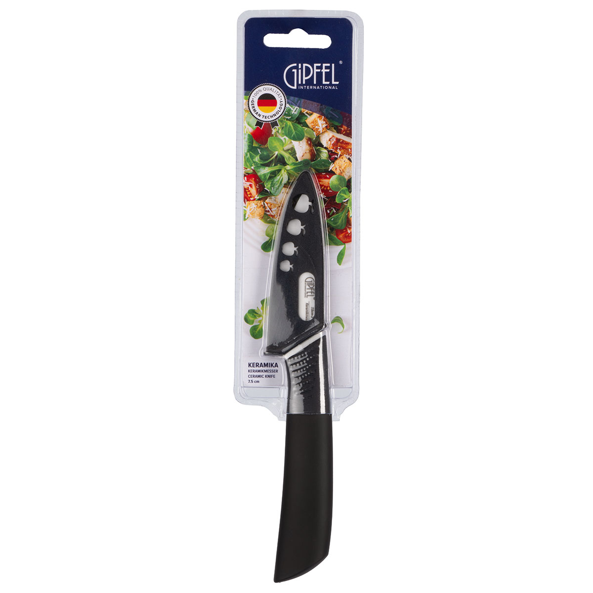 картинка 8463 GIPFEL Нож кухонный с керамическим лезвием 7,6см от магазина Gipfel