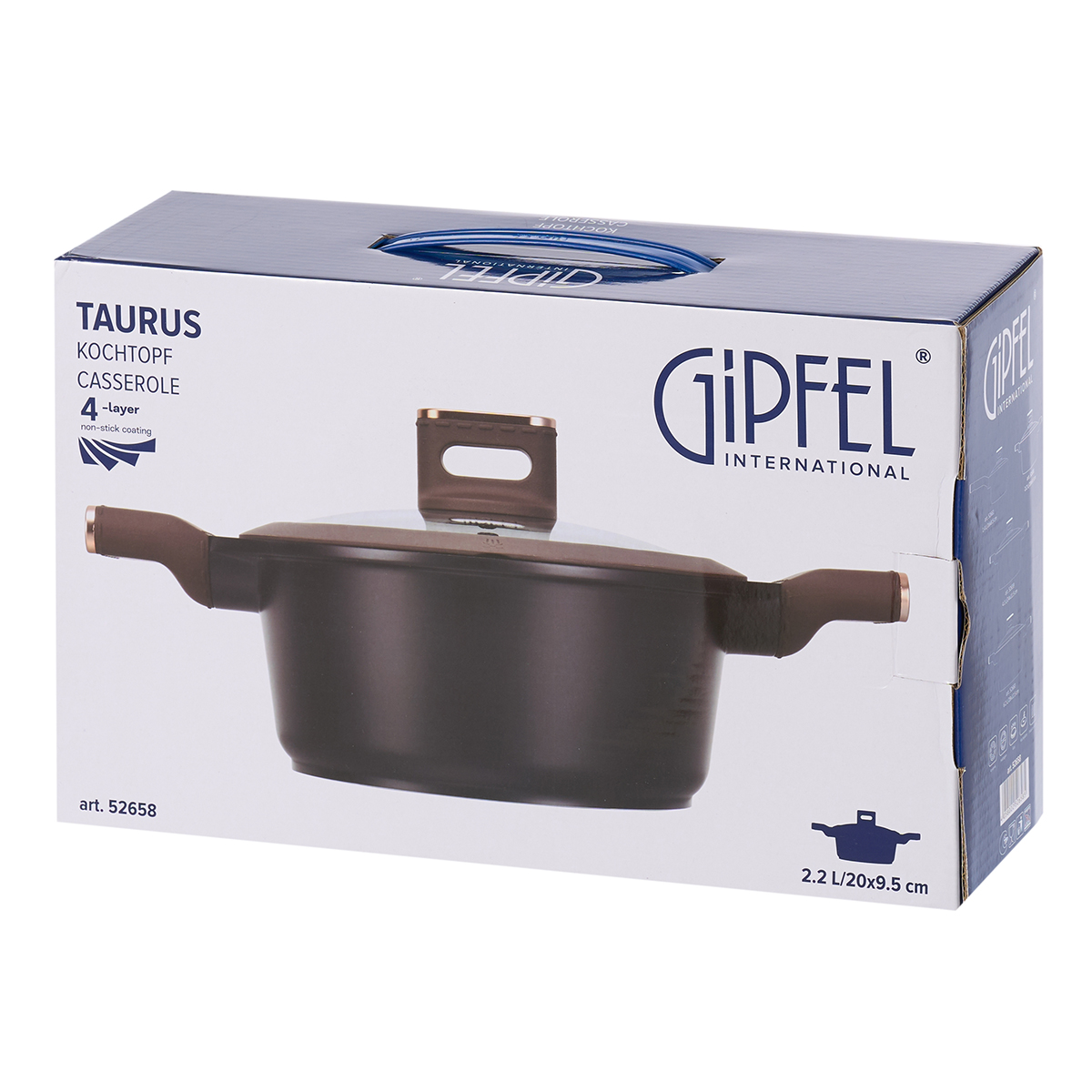 Алюминиевая кастрюля Gipfel Taurus 52658 20 см/2,2 л фото