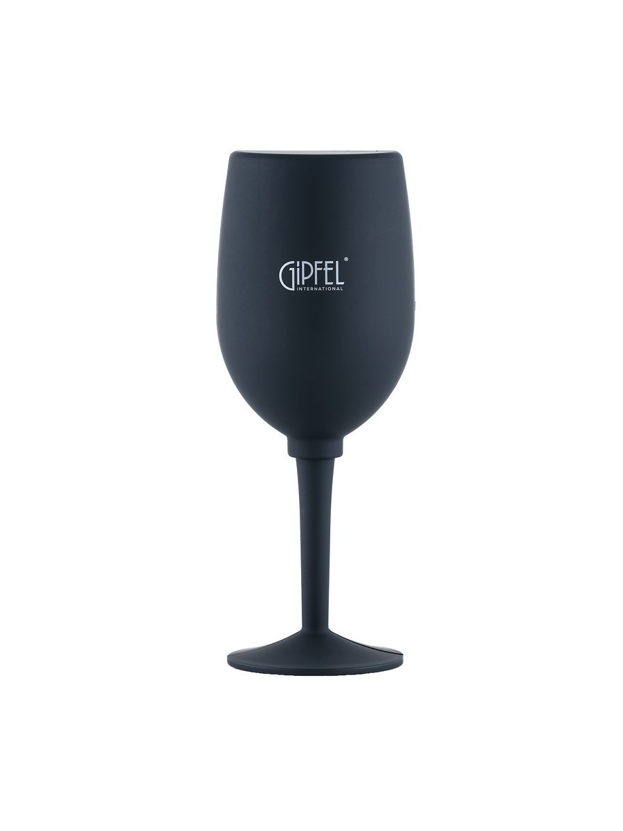 картинка 9630 GIPFEL Набор винных аксессуаров из 3 предметов в кейсе в форме бокала. Материал: пластик, нерж сталь. Цвет: черный. от магазина Gipfel