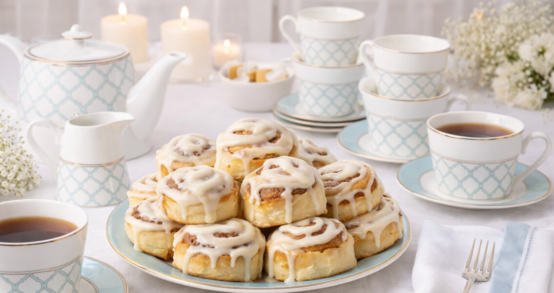 Булочки Синнабоны с корицей и сливочным кремом