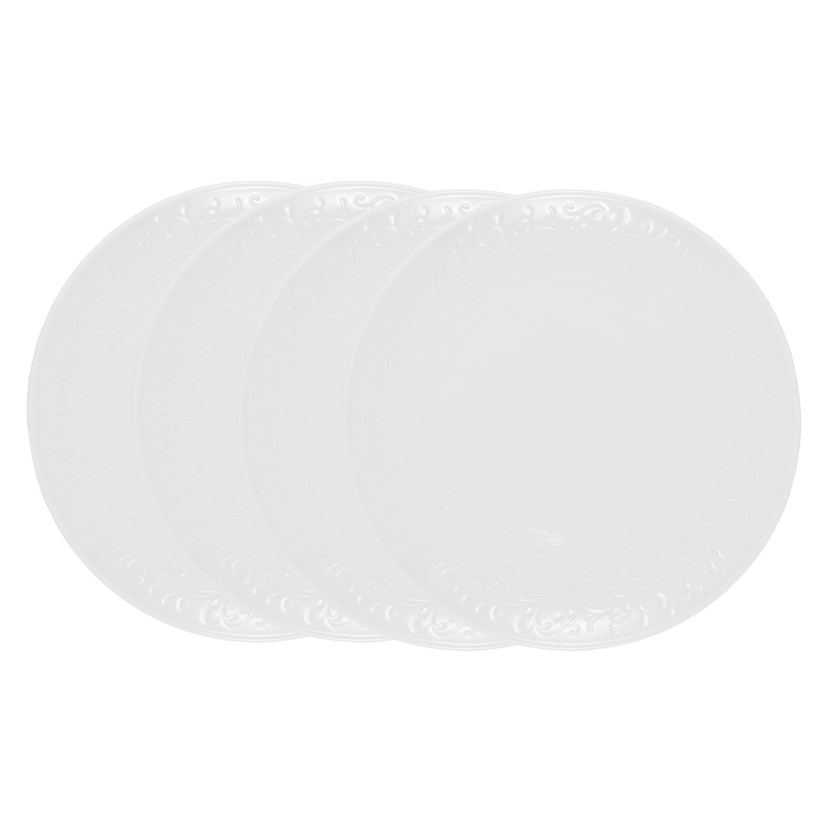 Набор тарелок закусочных Gipfel Silvia 42924 20 см 4 предмета, цвет белый - фото 1