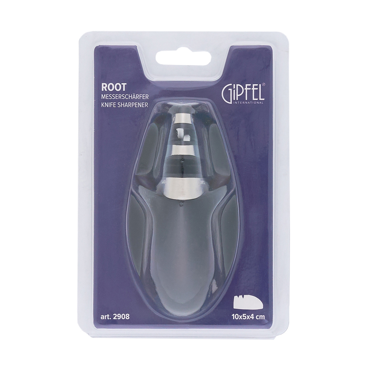 картинка 2908 GIPFEL Точило для ножей ROOT 10,2.х5,2х4,2см Материал: Заточка: керамика, карбид. Корпус: Пластик ABS, TPR от магазина Gipfel