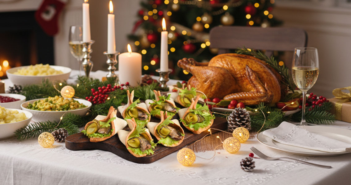 Бутерброды со шпротами на праздничный стол