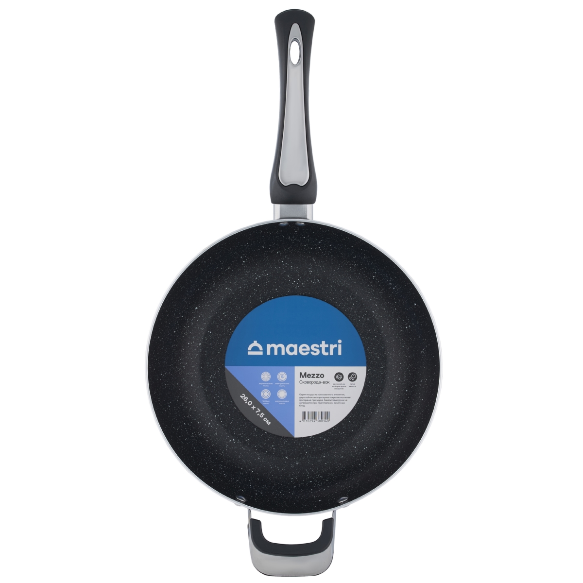 Сковорода-вок алюминиевая Maestri Mezzo 80034 26 см фото
