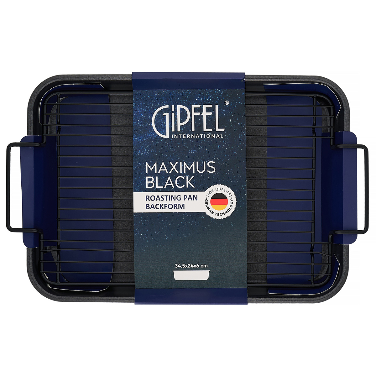 Жаровня с решеткой Gipfel Maximus Black 52712 34,5x24х6 см фото