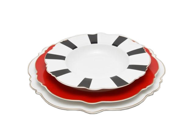 картинка 3871 GIPFEL Сервиз столовый MODERN на 6 персон, 18 предметов (6 обеденных тарелок 31см, 6 закусочных тарелок 28см, 6 суповых тарелок 23см). Матеріал: костяной фарфор от магазина Gipfel