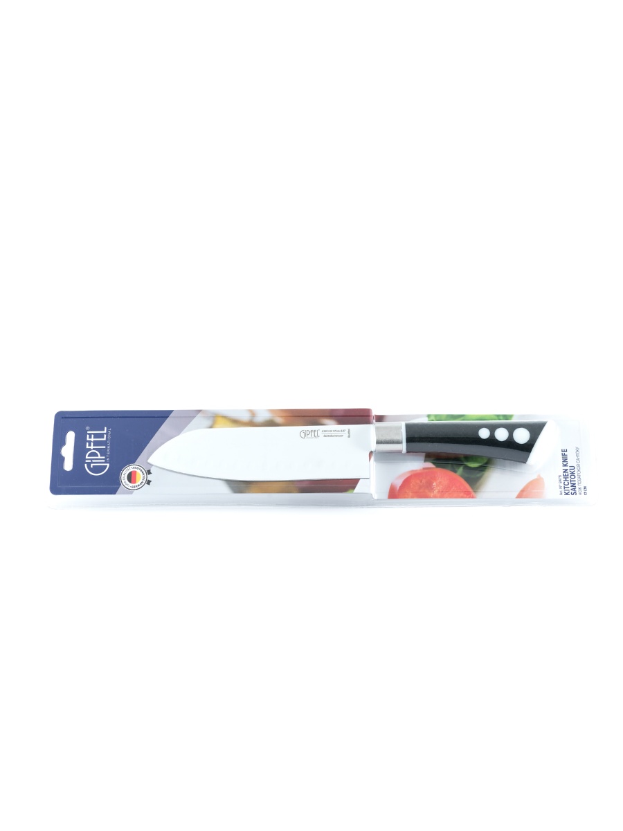нож tramontina premium 20см поварской нерж сталь пластик Нож сантоку Gipfel 8476