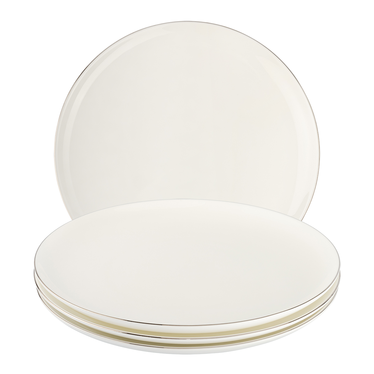 Набор тарелок обеденных GIPFEL PLATINUM 51534 4шт, цвет белый