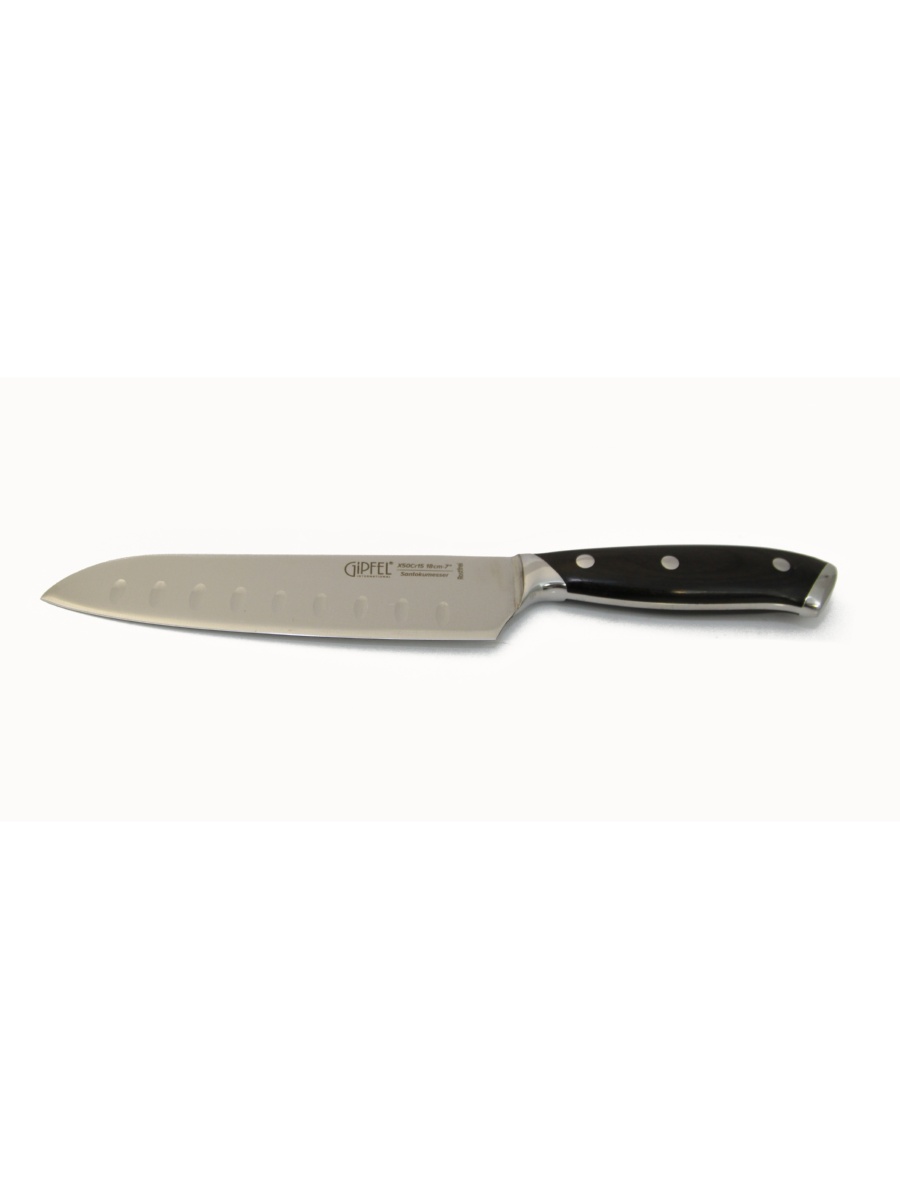 Нож сантоку Gipfel Vilmarin 6981, цвет черный - фото 1