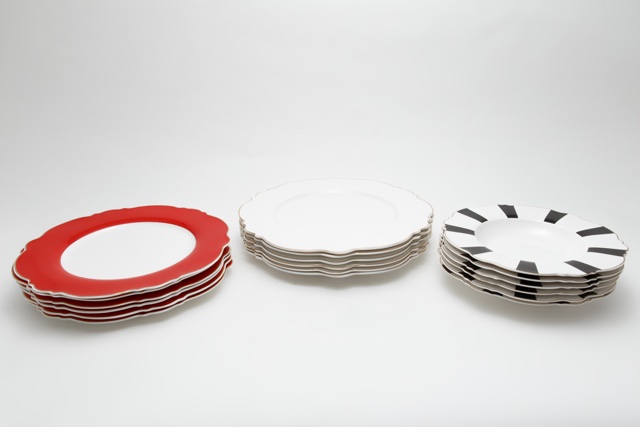 картинка 3871 GIPFEL Сервиз столовый MODERN на 6 персон, 18 предметов (6 обеденных тарелок 31см, 6 закусочных тарелок 28см, 6 суповых тарелок 23см). Матеріал: костяной фарфор от магазина Gipfel