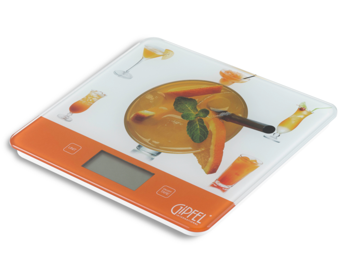 Весы кухонные электронные Gipfel Rio 5850, цвет оранжевый