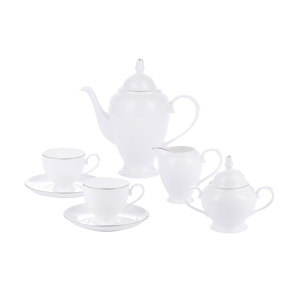 Сервиз чайный GIPFEL ELEGANZA 40718, цвет белый - фото 1