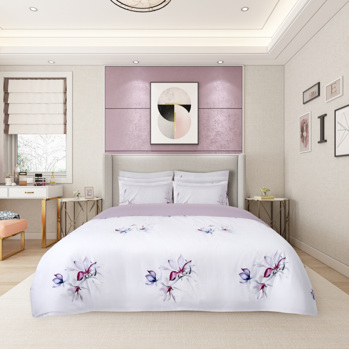 Комплект постельного белья двуспальный кинг сайз Gipfel Clarice 42659, цвет белый - фото 1