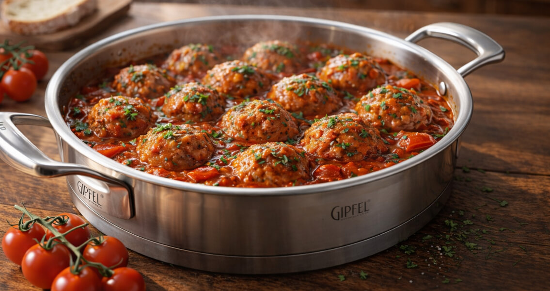 Рецепт тефтелей с рисом в томатном соусе