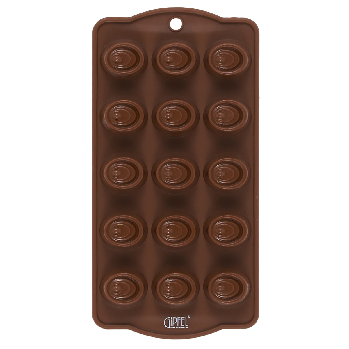 картинка 2131 GIPFEL Форма силиконовая для отливки шоколадных фигур, 21х10см. Цвет: коричневый от магазина Gipfel