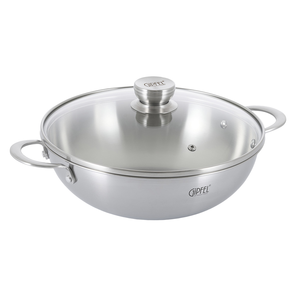 Вок из нержавеющей стали Gipfel Welmar 52765 28 см/3,5 л