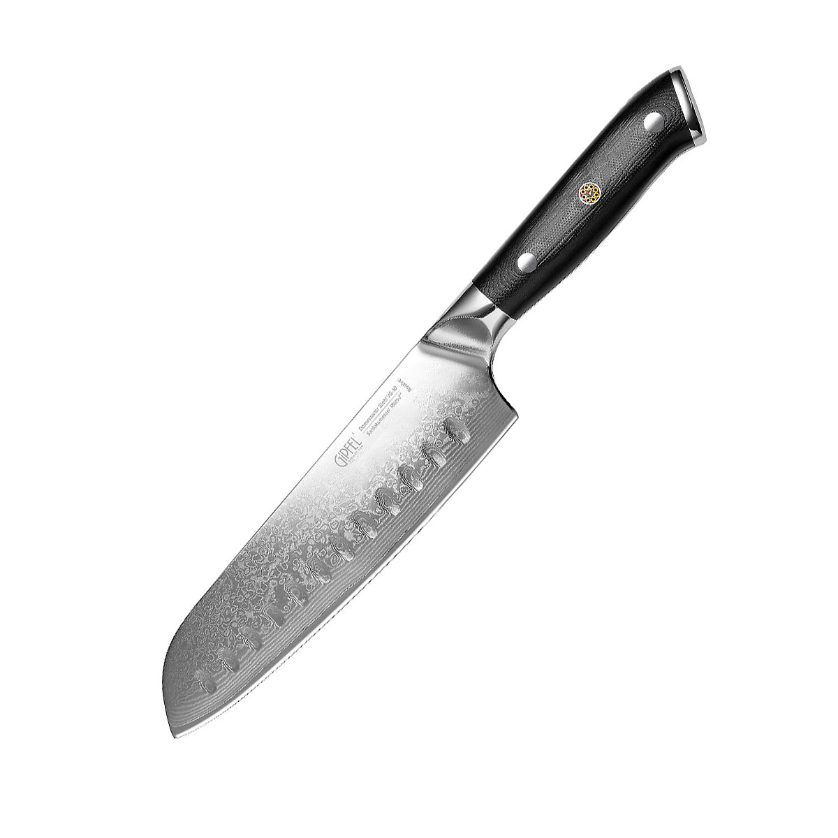 

Нож сантоку Gipfel Damascus 52159 18 см, Стальной;черный