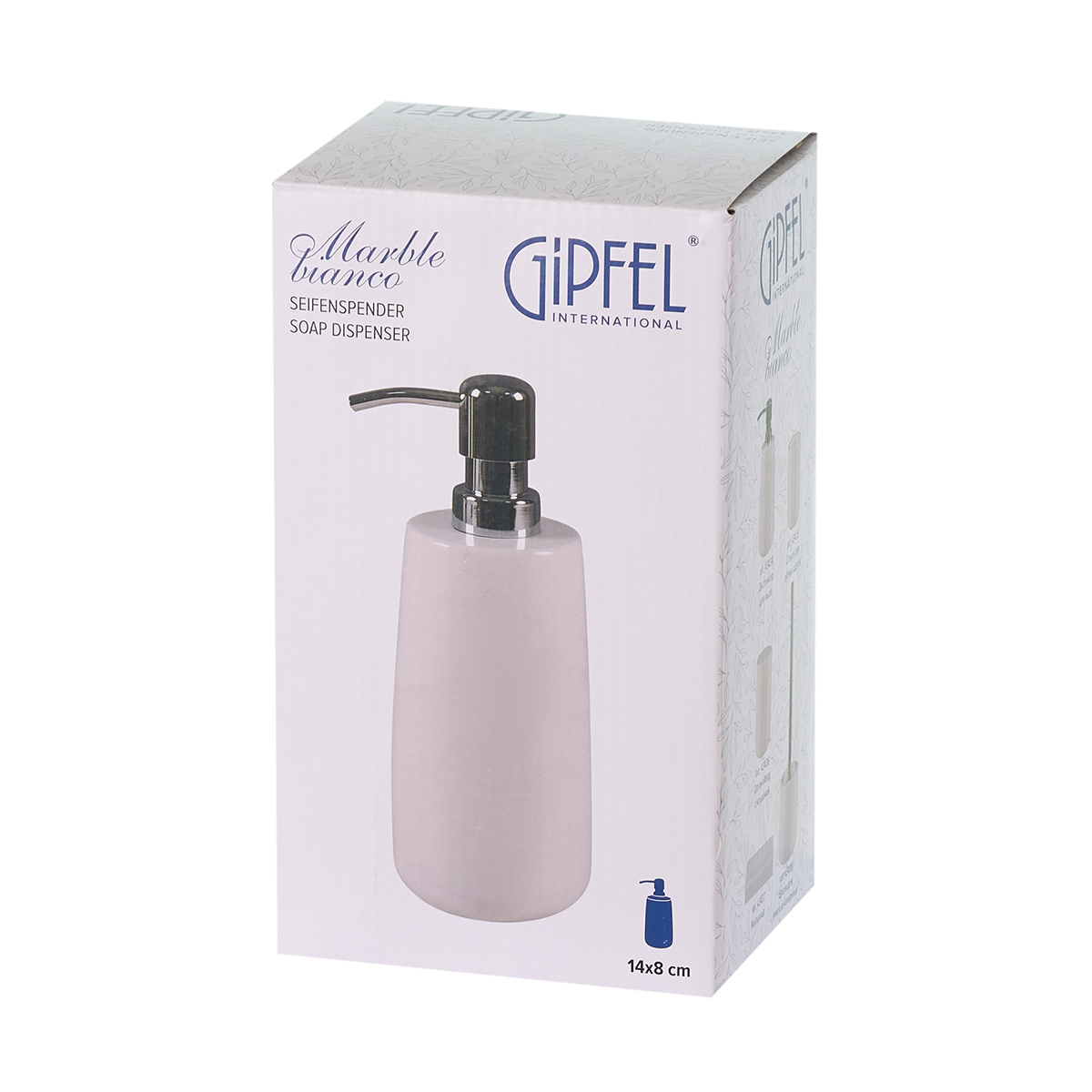 Диспенсер для мыла Gipfel Marble Bianco 43434 14x8 см фото