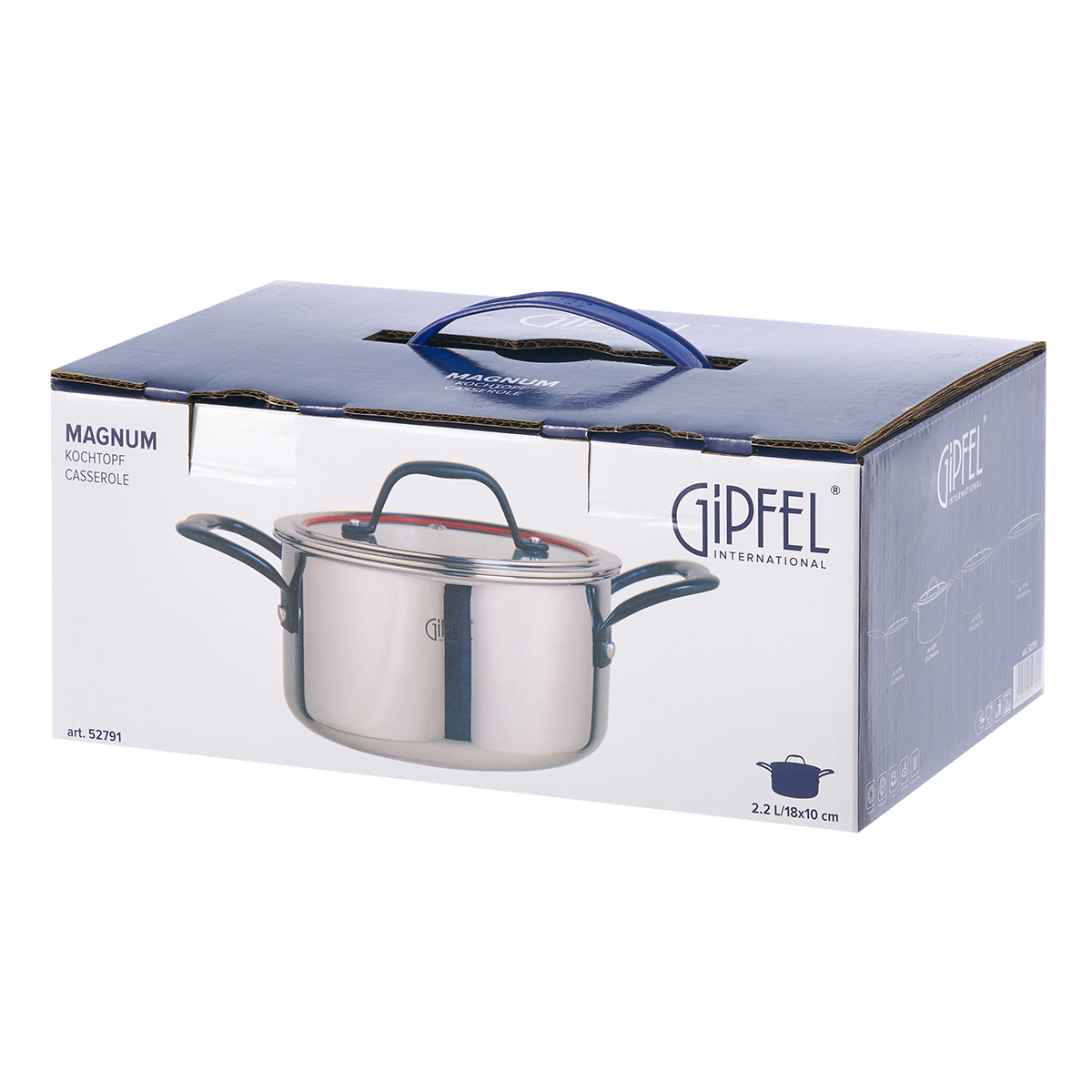 Кастрюля из нержавеющей стали Gipfel Magnum 52791 18 см/2,2 л фото