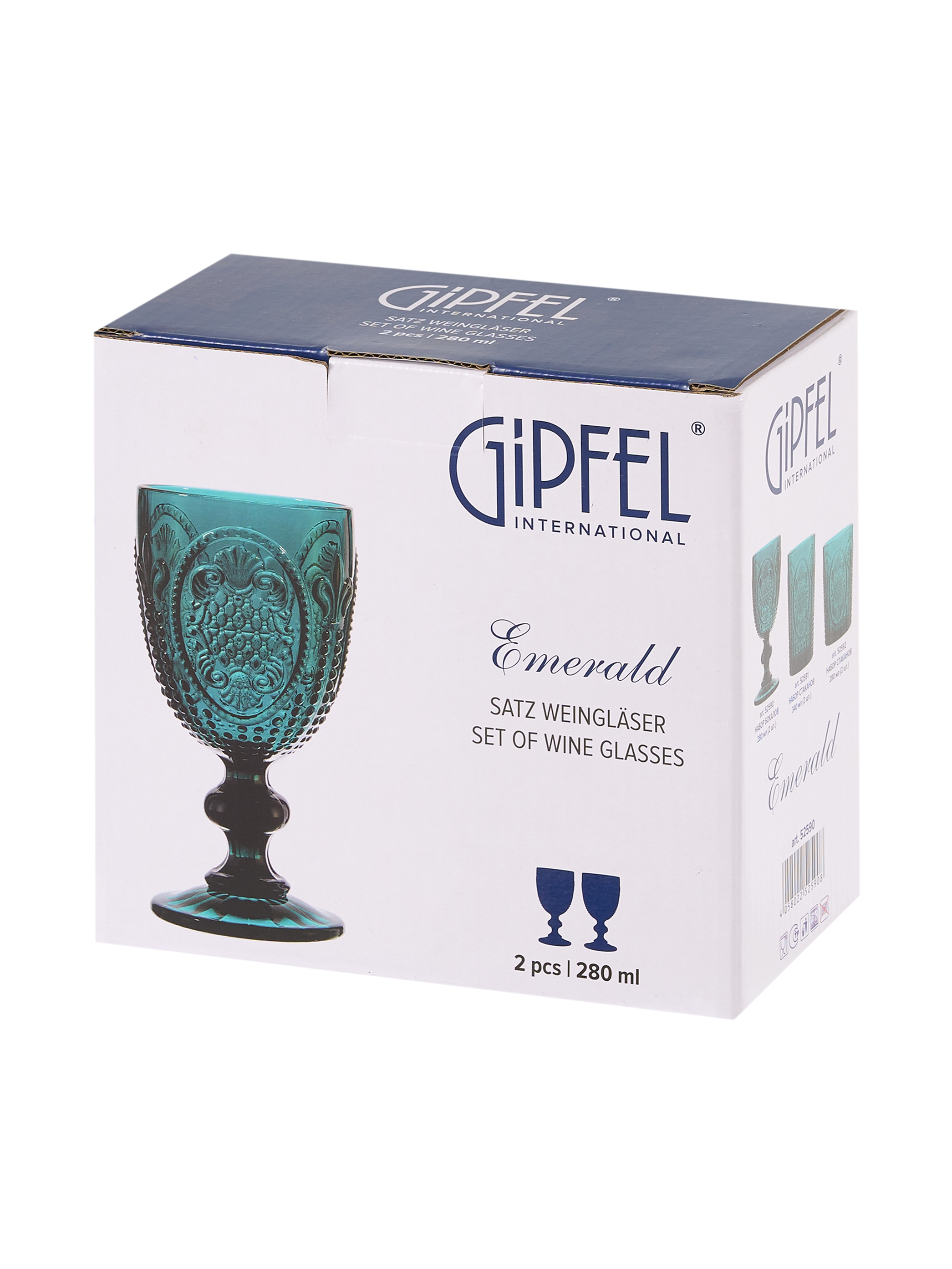 Набор бокалов Gipfel Emerald 52590 280 мл 2 предмета фото