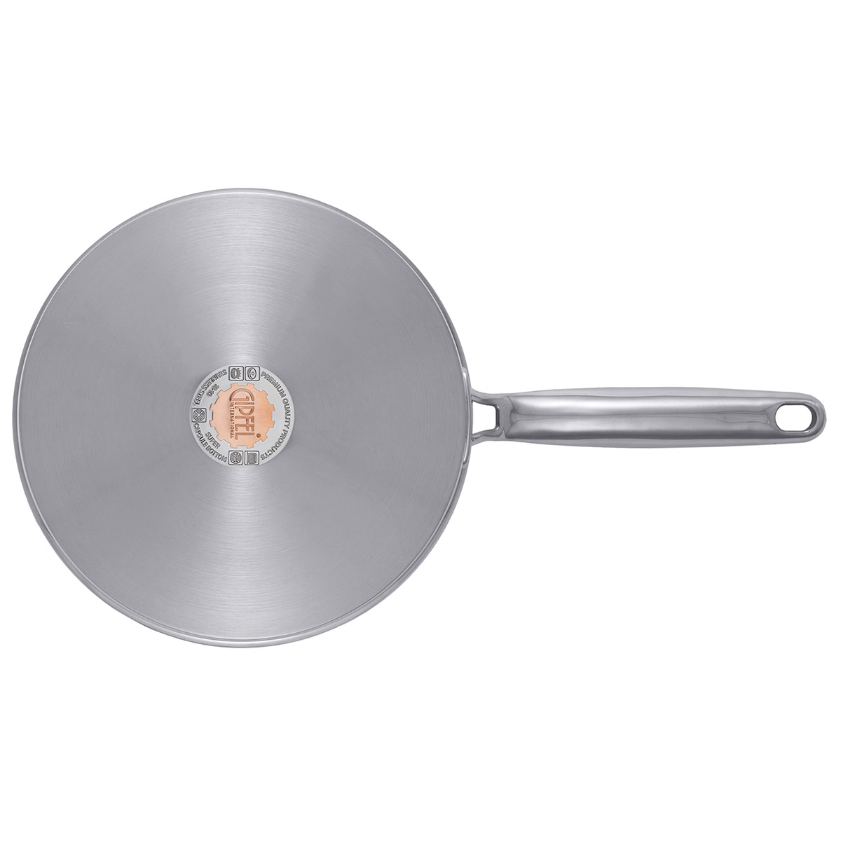 Сковорода-сотейник из нержавеющей стали Gipfel Prestige 1221 26 см/3,7 л фото