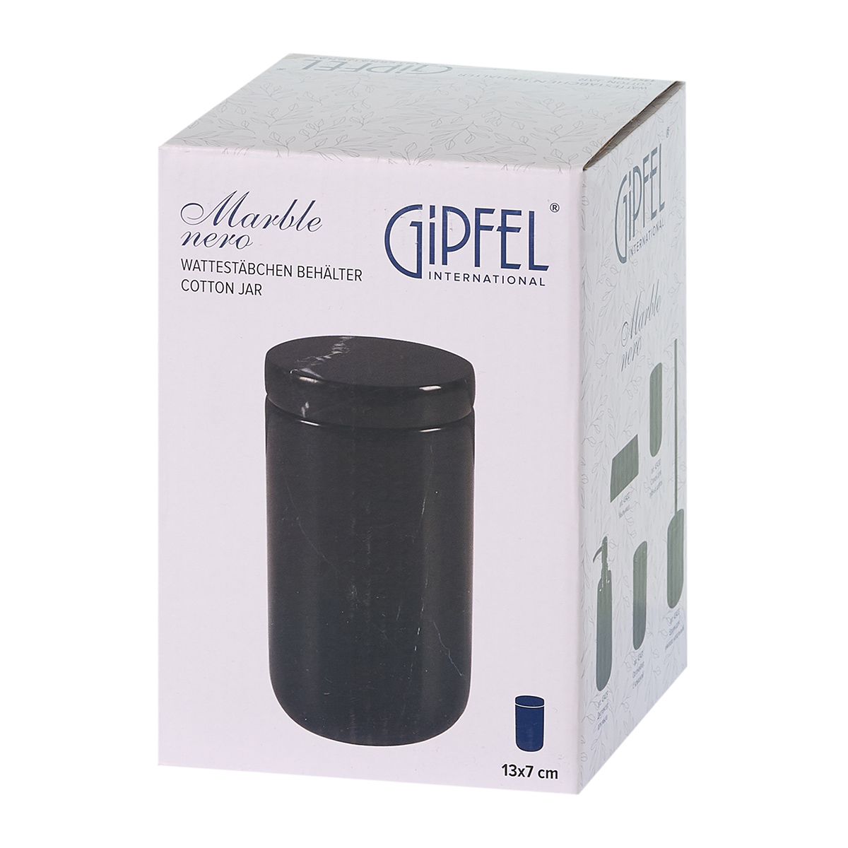 Органайзер с крышкой Gipfel Marble Nero 43431 13x7 см фото