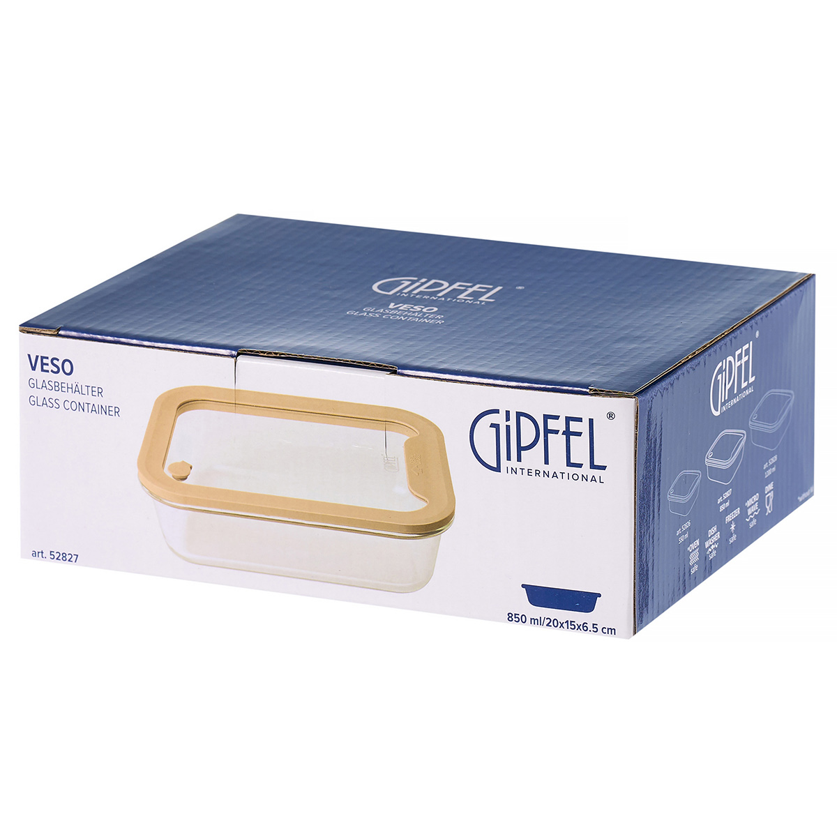 Контейнер стеклянный Gipfel Veso 52827 850 мл фото