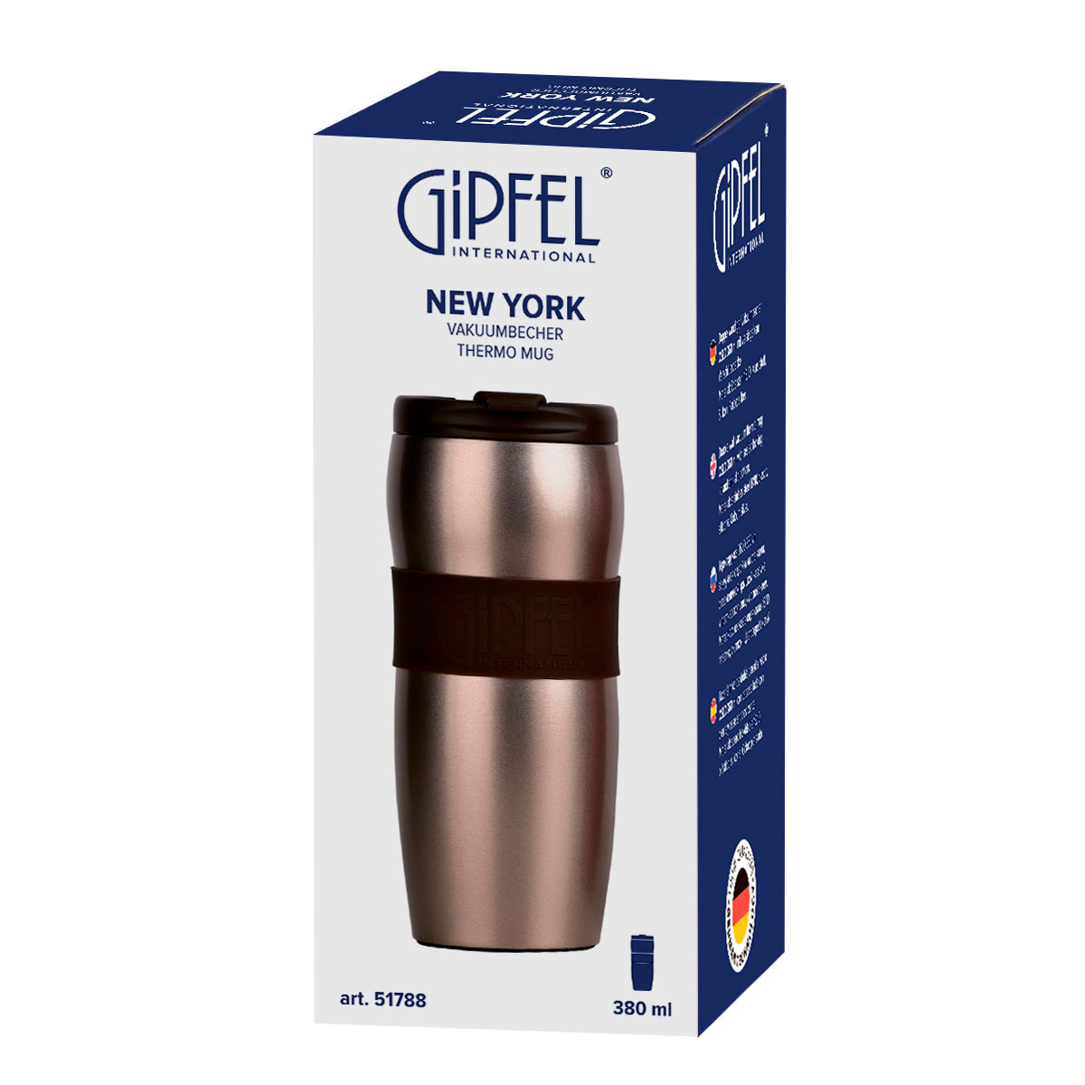 Термокружка вакуумная Gipfel New York 51788 380 мл фото