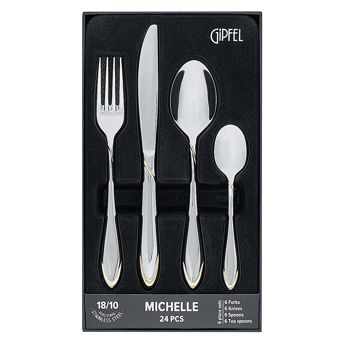 Набор столовых приборов Gipfel Michelle 51237 24 предмета фото