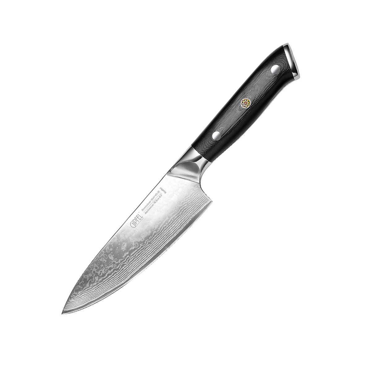 Нож поварской Gipfel Damascus 52158 16,5 см, цвет стальной - фото 1
