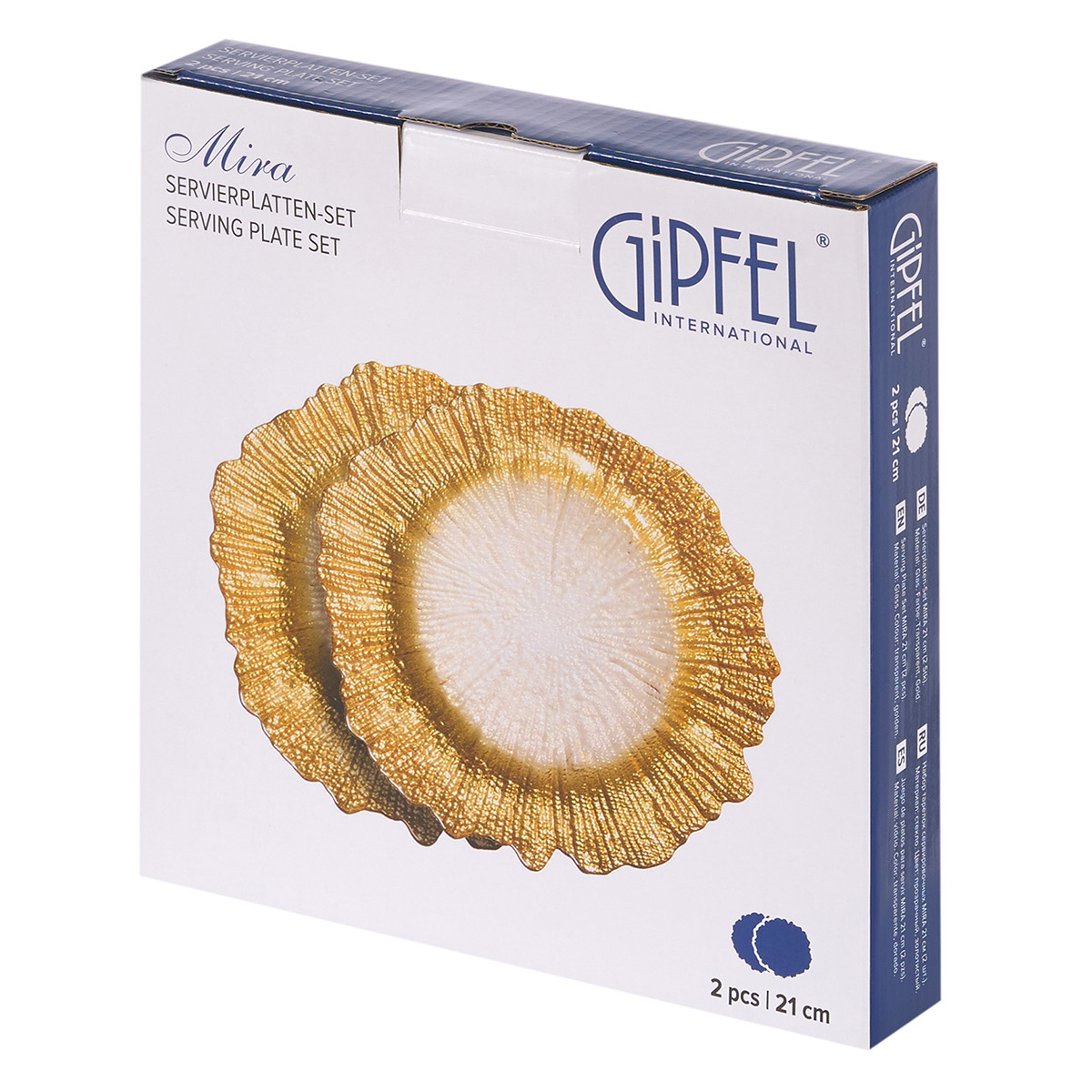 Набор тарелок сервировочных Gipfel Mira 52907 21 см 2 предмета фото
