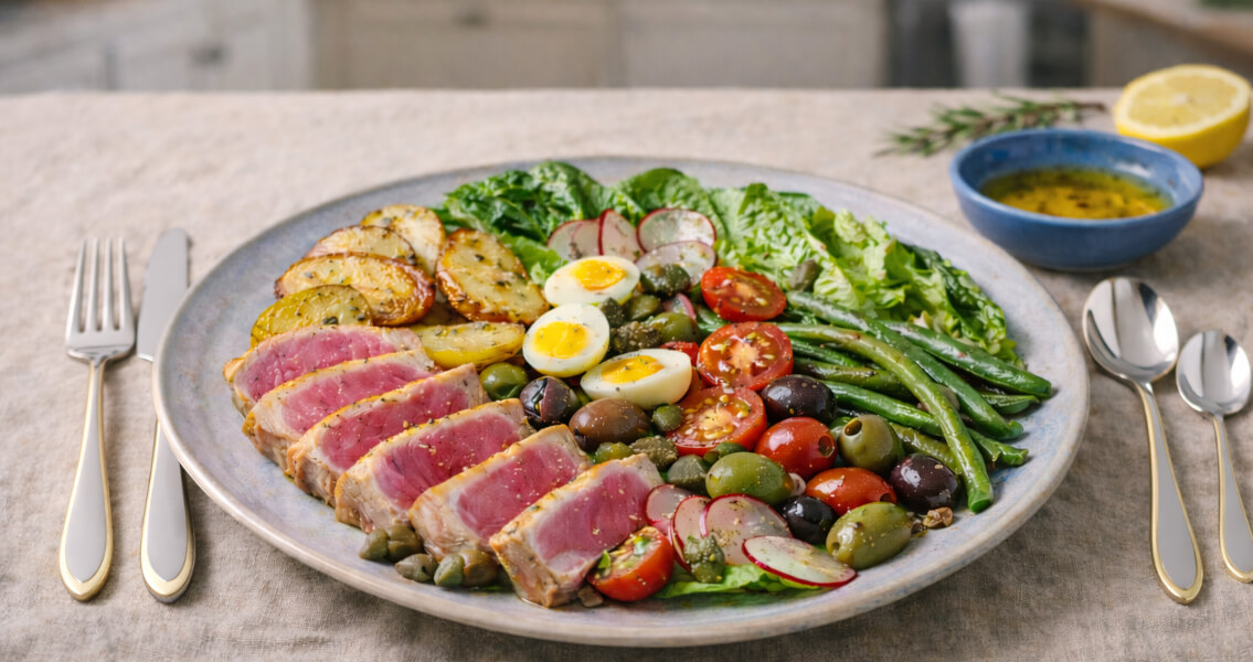 Салат нисуаз с тунцом рецепт