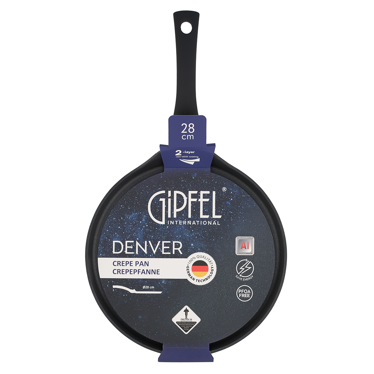 Сковорода блинная Gipfel Denver 52627 28 см фото