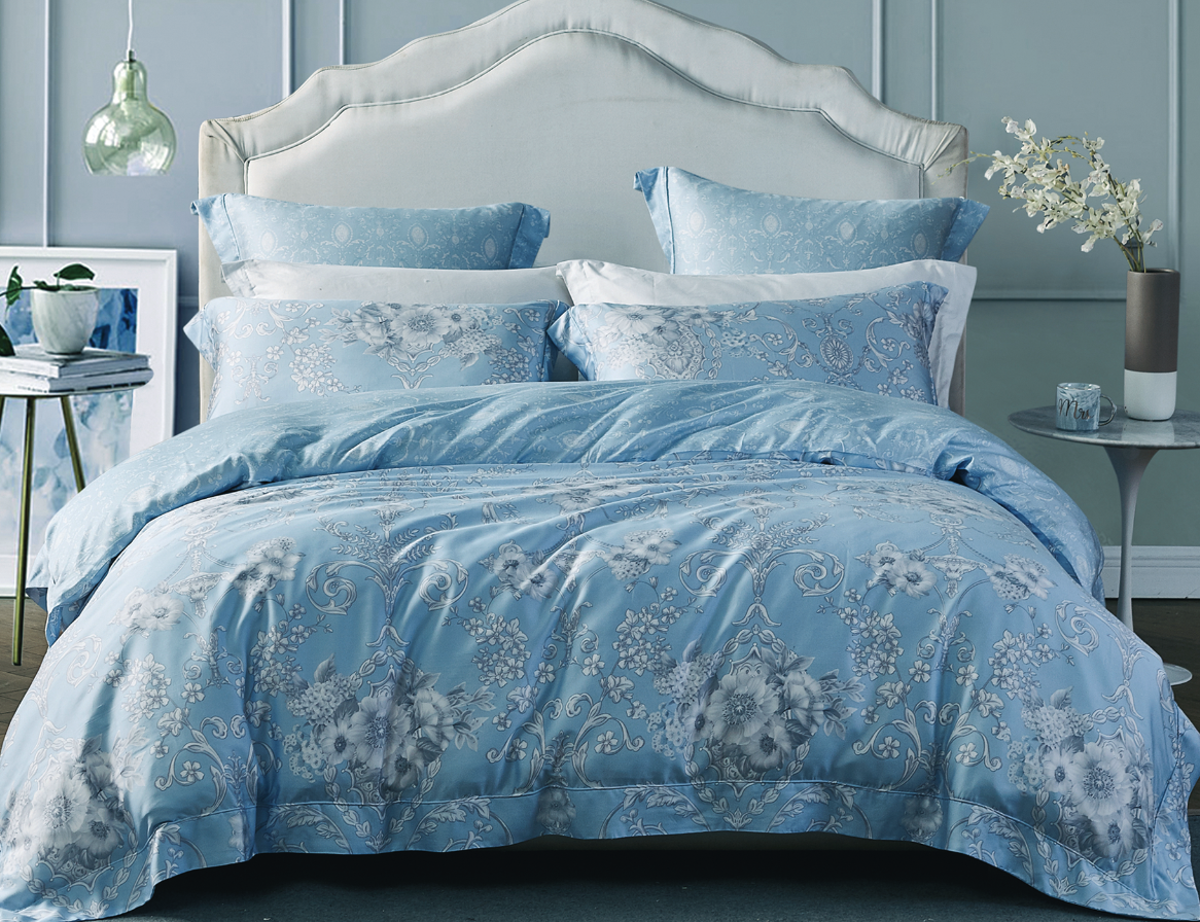 Комплект постельного белья Gipfel Fiorita 49007, цвет голубой