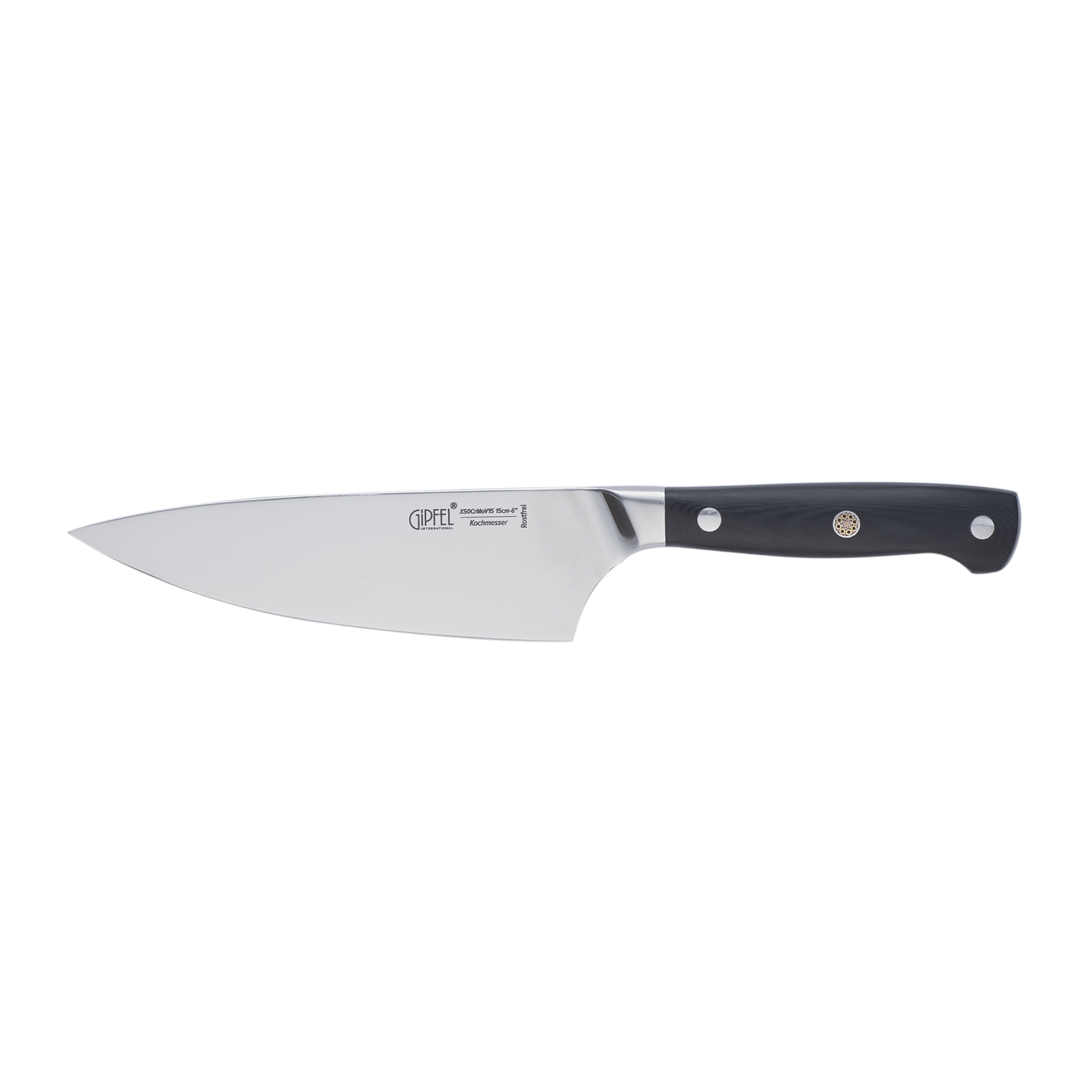 Нож поварской GIPFEL NEW PROFESSIONAL 8648 15см, цвет черный