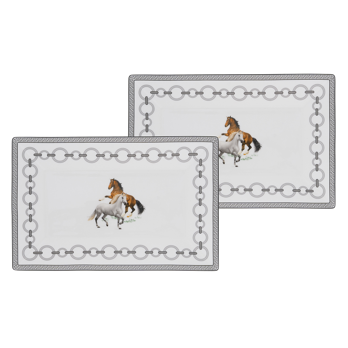 Набор тарелок сервировочных Gipfel Aragon 43471 26х17 2 предмета фото