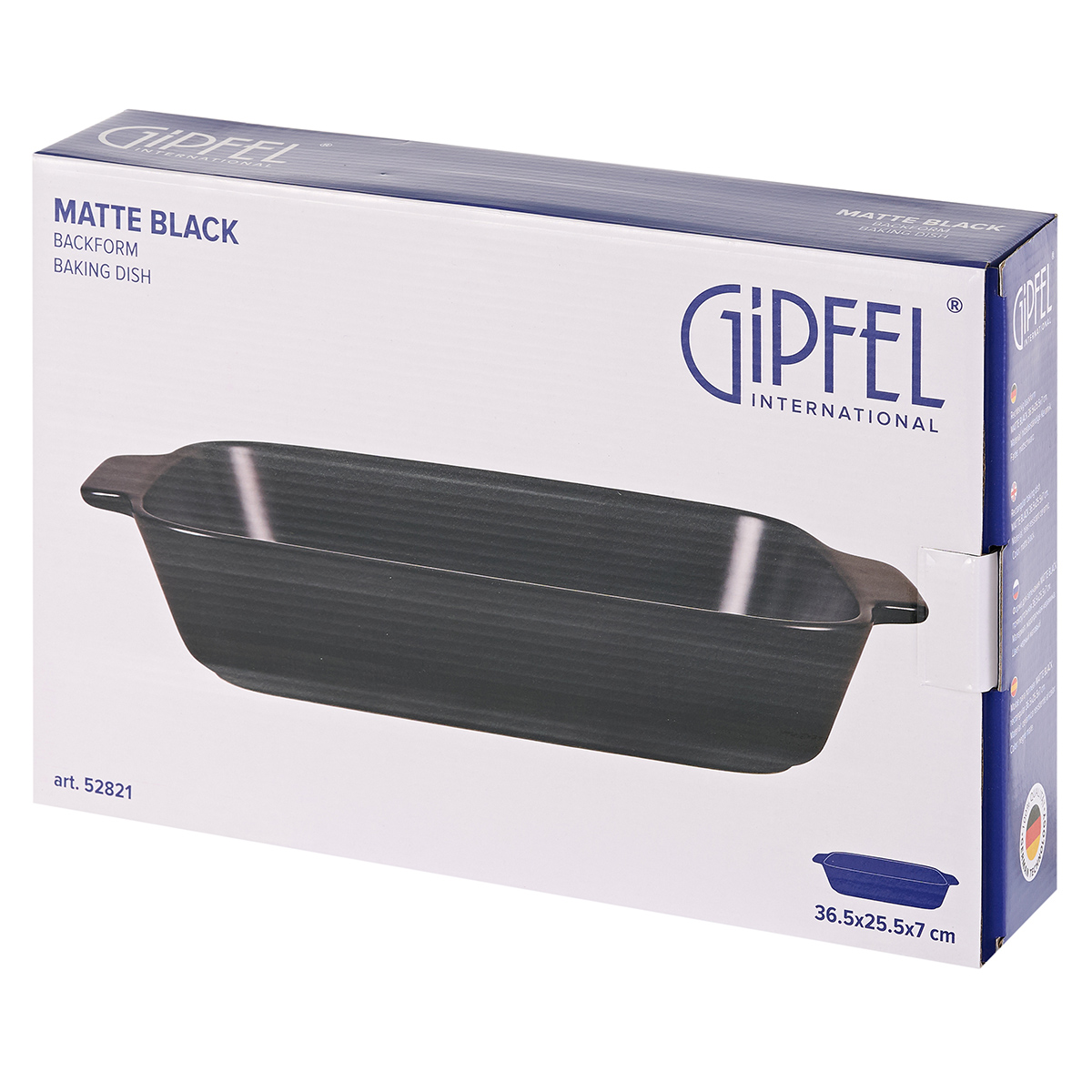 Форма для запекания Gipfel Matte Black 52821 36,5x25,5x7 см фото