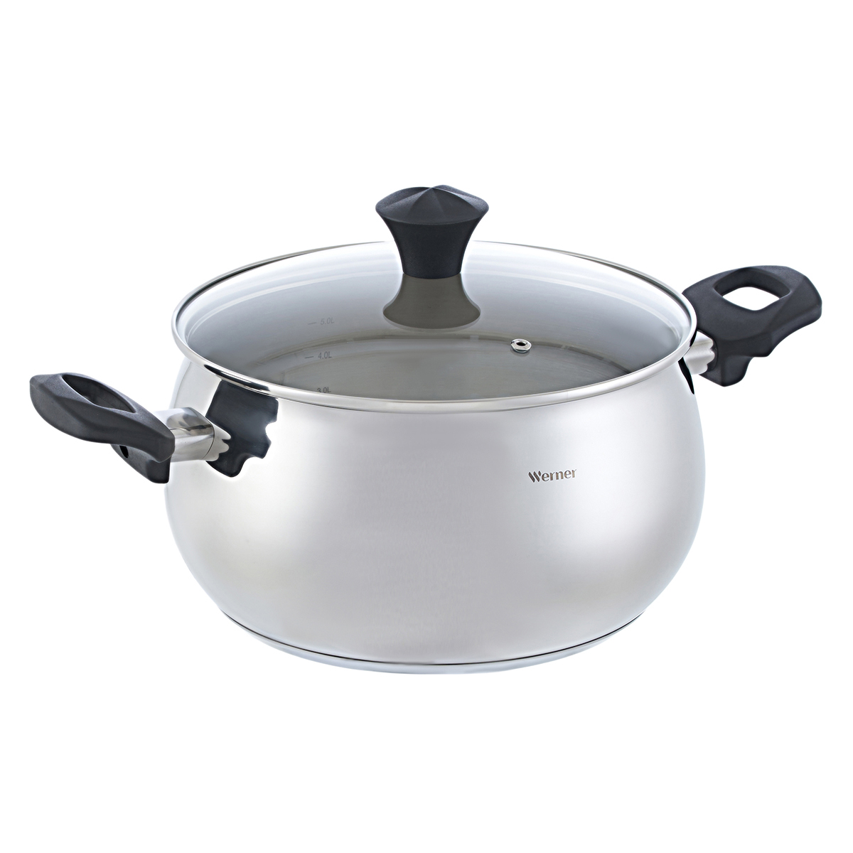 Кастрюля из нержавеющей стали Werner Vescona 52561 6,3 л/24 см