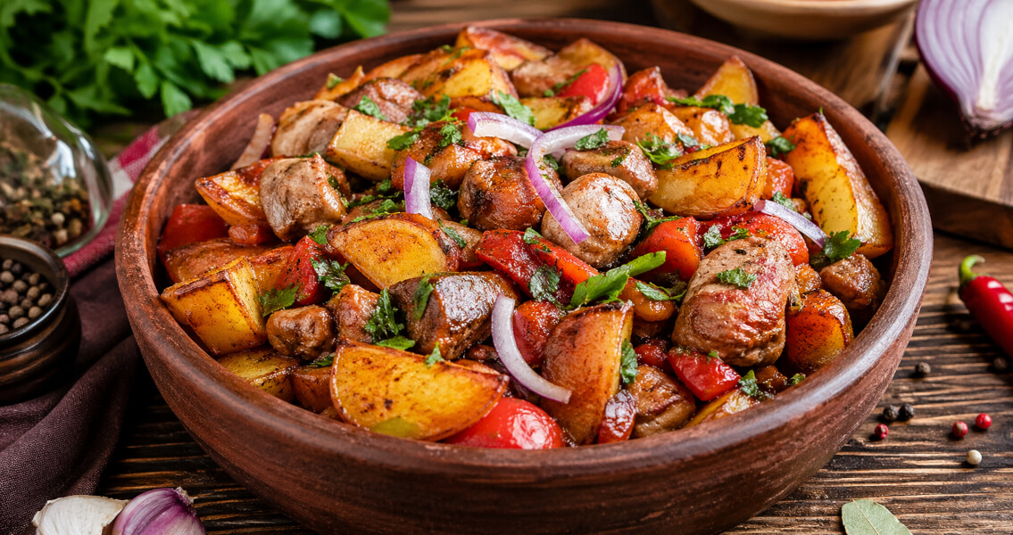 Оджахури со свининой - жаркое по-грузински