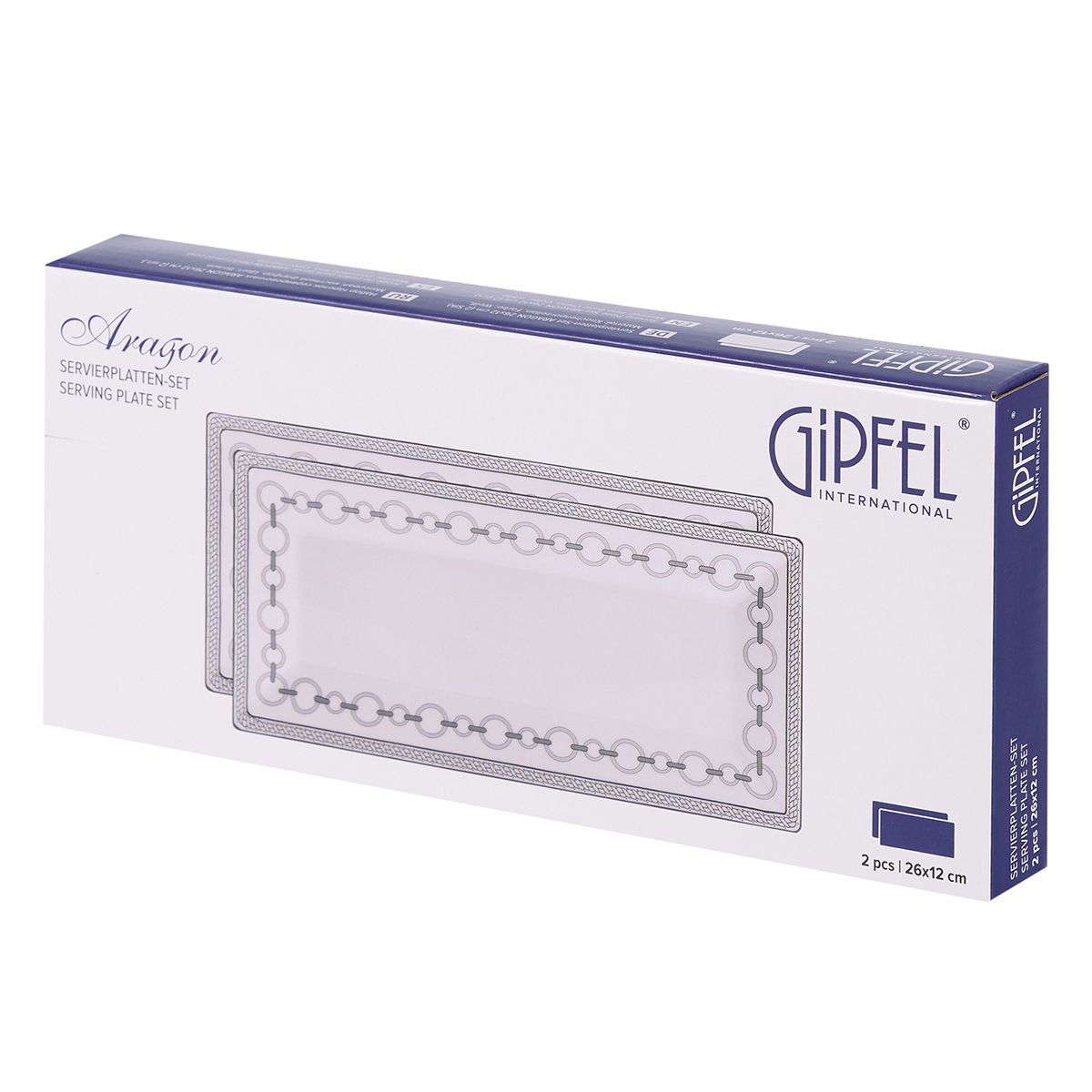 Набор тарелок сервировочных Gipfel Aragon 43472 26х12 2 предмета фото